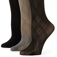 Mixit Womens 3 Pair Trouser Socks