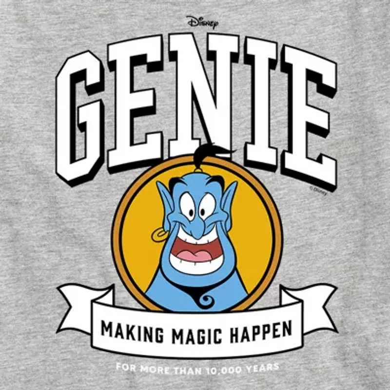 Disney Collection Genie Little & Big Kid Boys Crew Neck Short Sleeve Regular Fit Aladdin Graphic T-Shirt