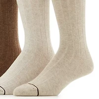 Stafford Casual Dress Cotton Mens 5 Pair Crew Socks