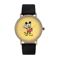 Disney Collection Mickey Mouse Mens Black Strap Watch Mk1522jc