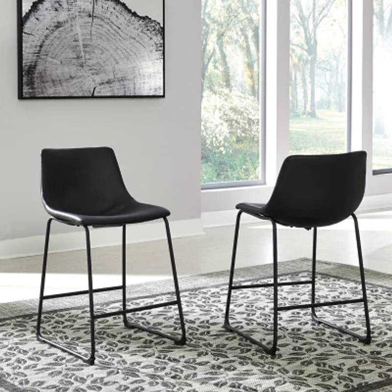 Signature Design by Ashley® Collins 2-pc. Counter Height Upholstered Bar Stool