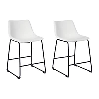 Signature Design by Ashley® Collins 2-pc. Counter Height Upholstered Bar Stool