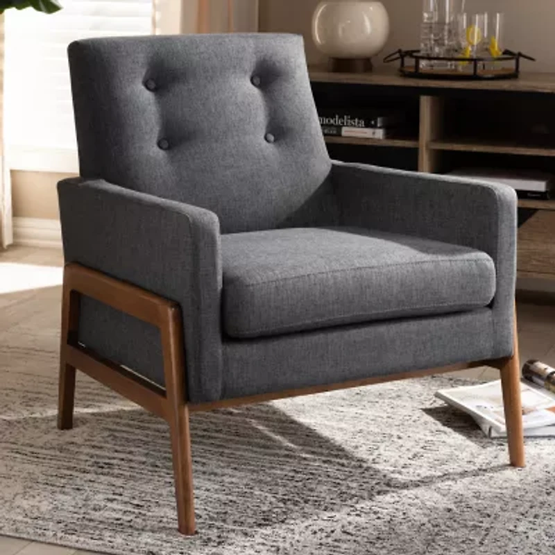 Perris Living Room Collection Tufted Upholstered Club Chair
