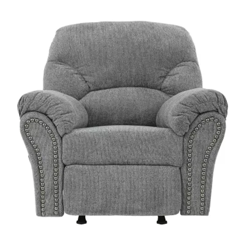Signature Design by Ashley® Aldin Living Room Collection Pad-Arm Recliner