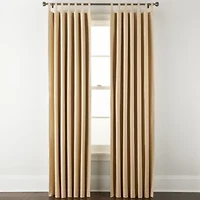 Linden Street Naturals 3-Ways To Hang Rod Pocket Back Tab 100% Blackout Single Curtain Panel