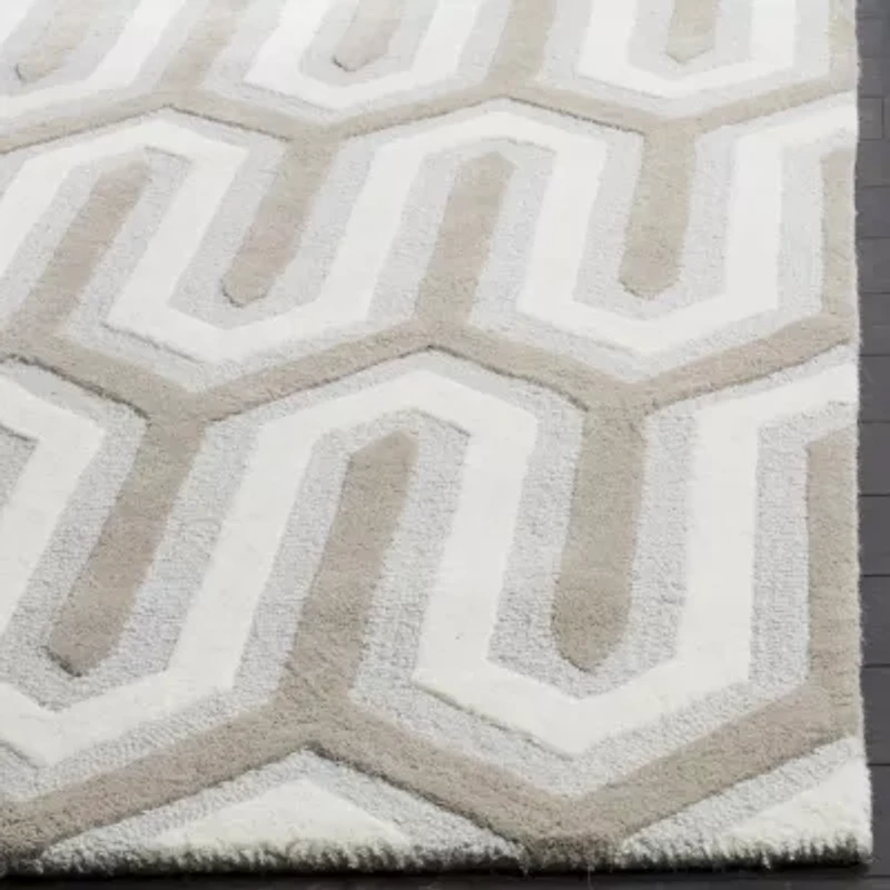Safavieh Thom Geometric Hand Tufted Wool Rug