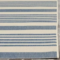 Safavieh Courtyard Collection Santos Stripe Indoor/Outdoor Square Area Rug