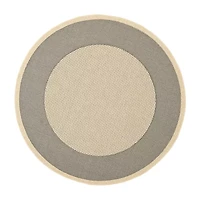 Safavieh Courtyard Collection Trina Bordered Indoor/Outdoor Round Area Rug