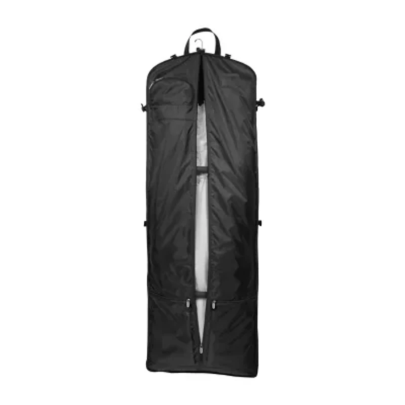 WallyBags 66" Premium Tri-Fold Carry On Destination Wedding Gown Travel Bag With Multiple Pockets And Shoulder Strap