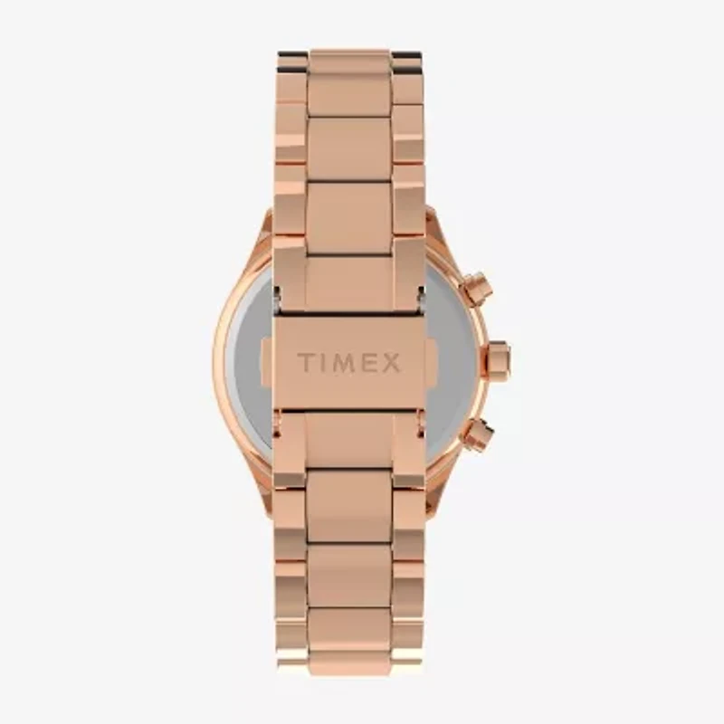 Timex Women's Standard Chronograph Rose Gold Tone Bracelet Watch Tw2v57900ji