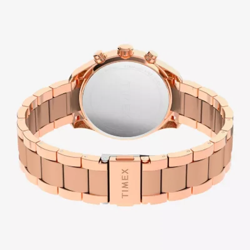 Timex Women's Standard Chronograph Rose Gold Tone Bracelet Watch Tw2v57900ji