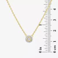 (G-H / Si2-I1) Womens Diamond Accent Lab Grown Diamond 10K Gold 18 Inch Pendant Necklace
