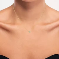 (G-H / Si2-I1) Womens Diamond Accent Lab Grown White Diamond 10K Gold 18 Inch Pendant Necklace