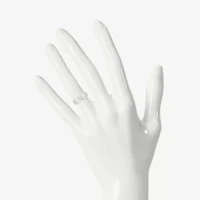4.00mm Unisex Adult 1/3 CT. T.W. Natural White Diamond 10K White Gold Round Wedding Ring Set