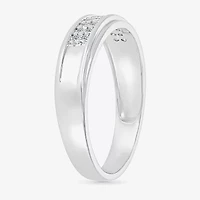 6.70mm Unisex Adult 1 1/5 CT. T.W. Natural White Diamond 10K White Gold Round Halo Side Stone Ring Set