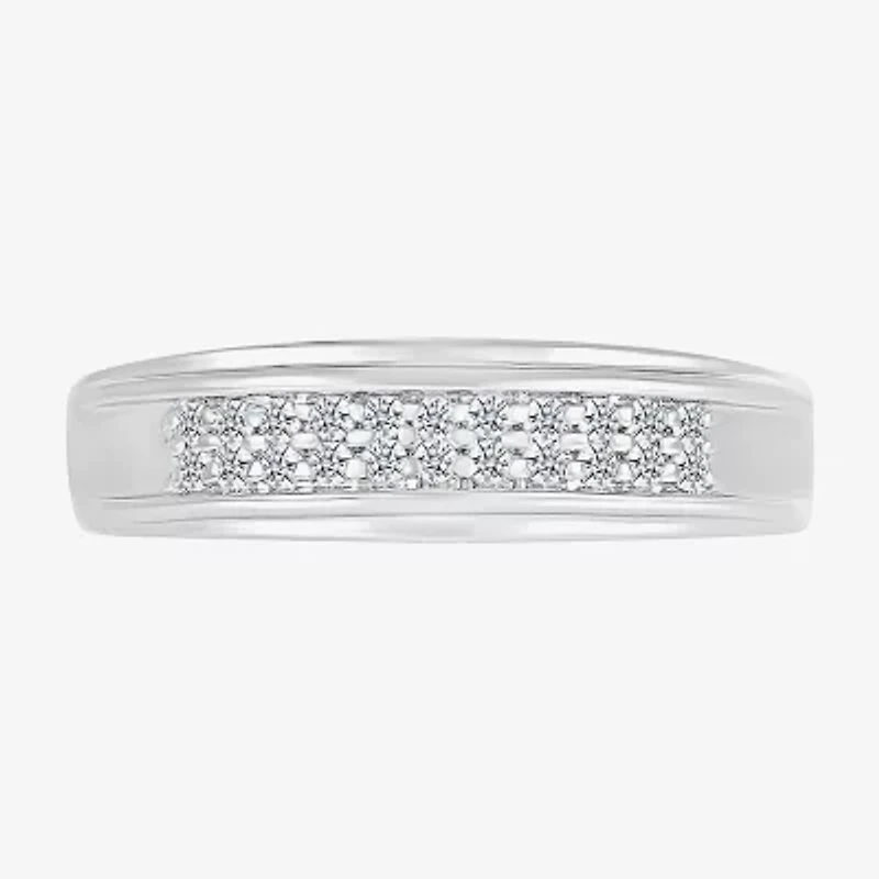 6.70mm Unisex Adult 1 1/5 CT. T.W. Natural White Diamond 10K White Gold Round Halo Side Stone Ring Set