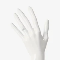 4.90mm Unisex Adult 1/10 CT. T.W. Natural White Diamond 10K White Gold Marquise Wedding Ring Set