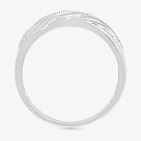 5.20mm Unisex Adult 1/3 CT. T.W. Natural White Diamond 10K White Gold Marquise Halo Side Stone Ring Set