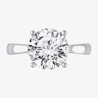 (I-J / SI2) Womens 3 CT Lab Grown White Diamond 14K Gold Round Solitaire Engagement Ring