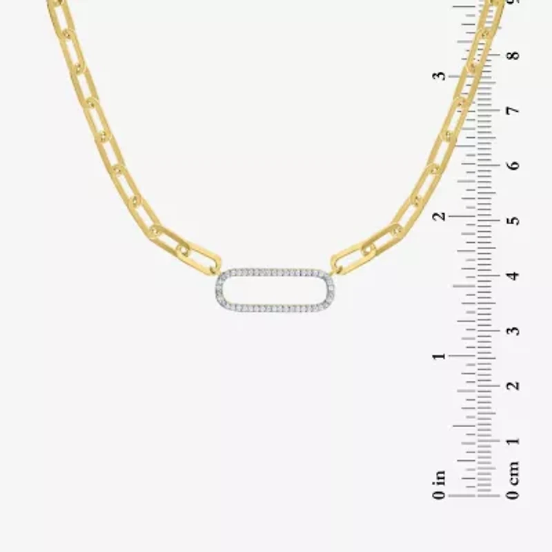 Womens 1/4 CT. T.W. Natural White Diamond 14K Gold Over Silver 2-pc. Jewelry Set