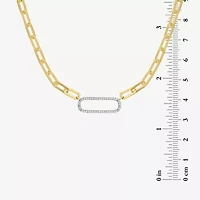 Womens 1/4 CT. T.W. Natural White Diamond 14K Gold Over Silver 2-pc. Jewelry Set