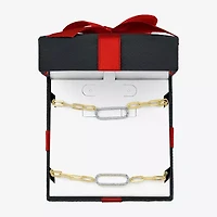 Womens 1/4 CT. T.W. Natural White Diamond 14K Gold Over Silver 2-pc. Jewelry Set