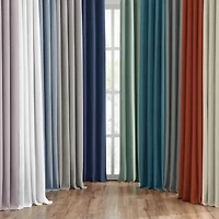 Fieldcrest Heritage Davina Solid Grommet Top Energy Saving 100% Blackout Single Curtain Panel