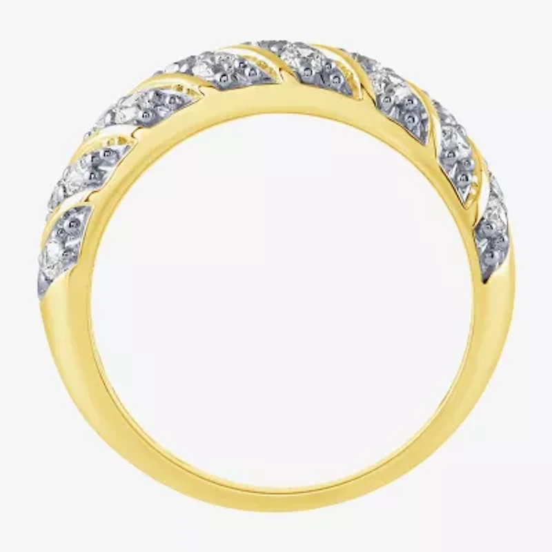 H-I / I1) Womens 1 CT. T.W. Lab Grown White Diamond 10K Gold Band