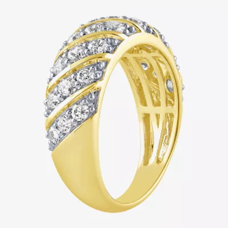 H-I / I1) Womens 1 CT. T.W. Lab Grown White Diamond 10K Gold Band