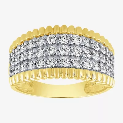 (H-I / I1) Womens 1 CT. T.W. Lab Grown White Diamond 10K Gold Band