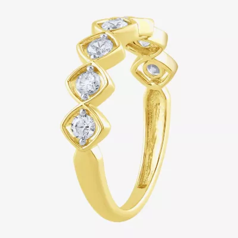 H-I / I1) Womens 1 CT. T.W. Lab Grown White Diamond 10K Gold Band
