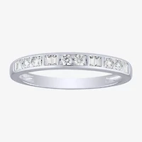 (H / I1) Womens 2MM 1/4 CT. T.W. Lab Grown White Diamond 10K Gold Wedding Band