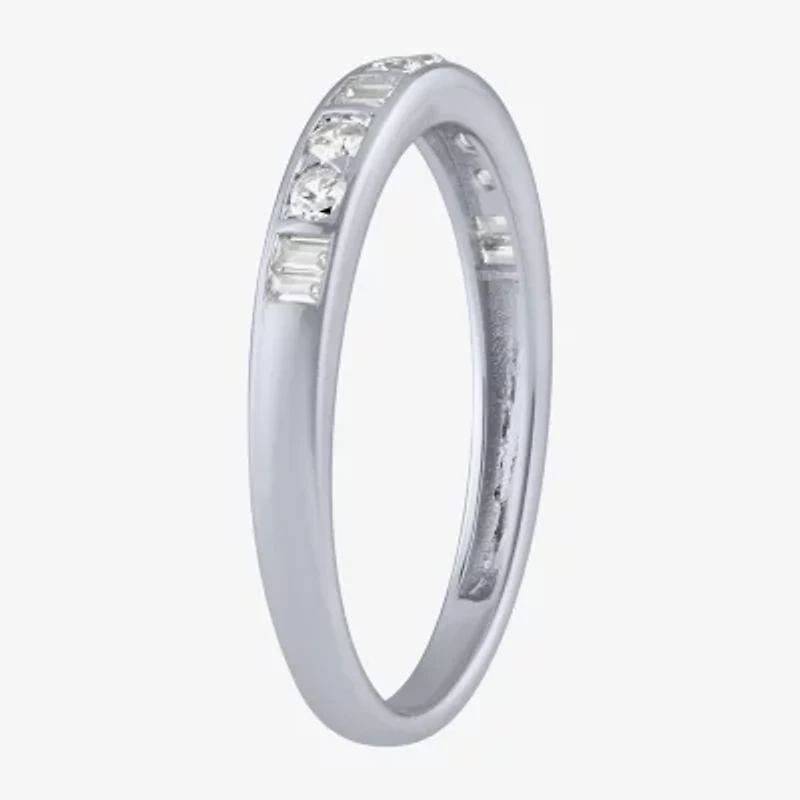 (H / I1) Womens 2MM 1/4 CT. T.W. Lab Grown White Diamond 10K Gold Wedding Band