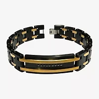 Mens Stainless Steel 8 1/2 Inch Link Bracelet