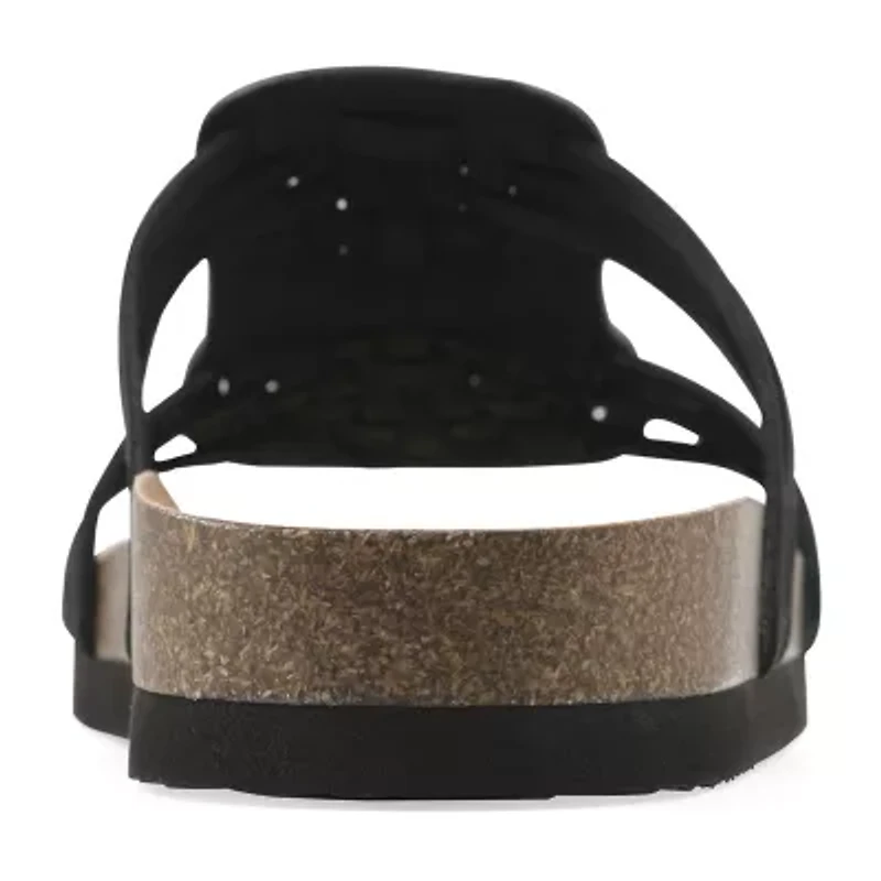 White Mountain Halicore Womens T-Strap Footbed Sandals