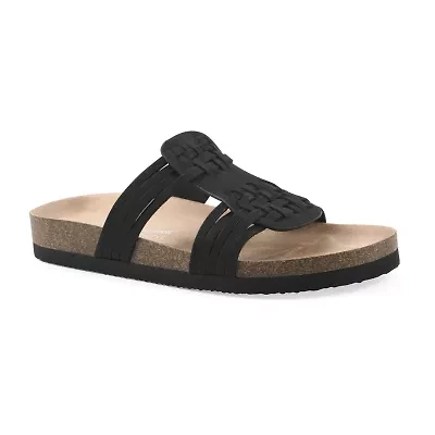 White Mountain Halicore Womens T-Strap Footbed Sandals