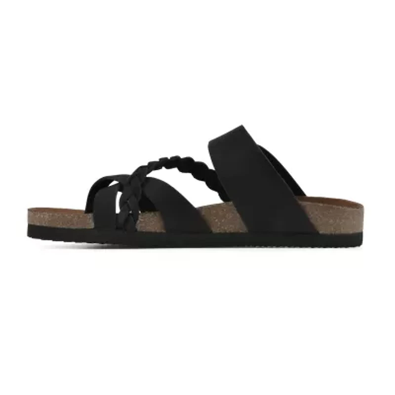 White Mountain Wm Spring 2026 Womens Criss Cross Strap Footbed Sandals