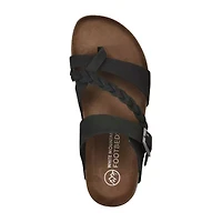 White Mountain Wm Spring 2026 Womens Criss Cross Strap Footbed Sandals