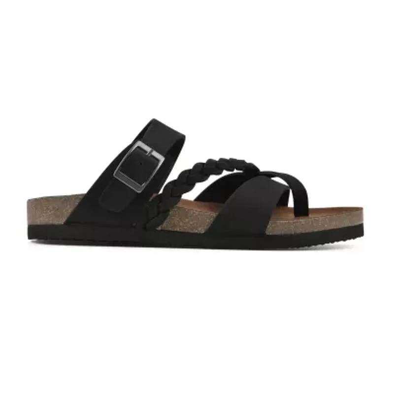 White Mountain Wm Spring 2026 Womens Criss Cross Strap Footbed Sandals