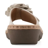 Cliffs By White Mountain Womens Casmyn Slide Sandals