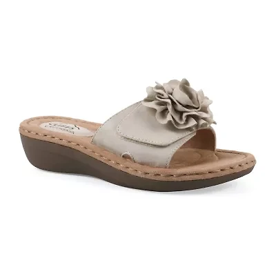 Cliffs By White Mountain Womens Casmyn Slide Sandals