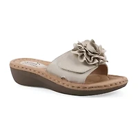 Cliffs By White Mountain Womens Casmyn Slide Sandals