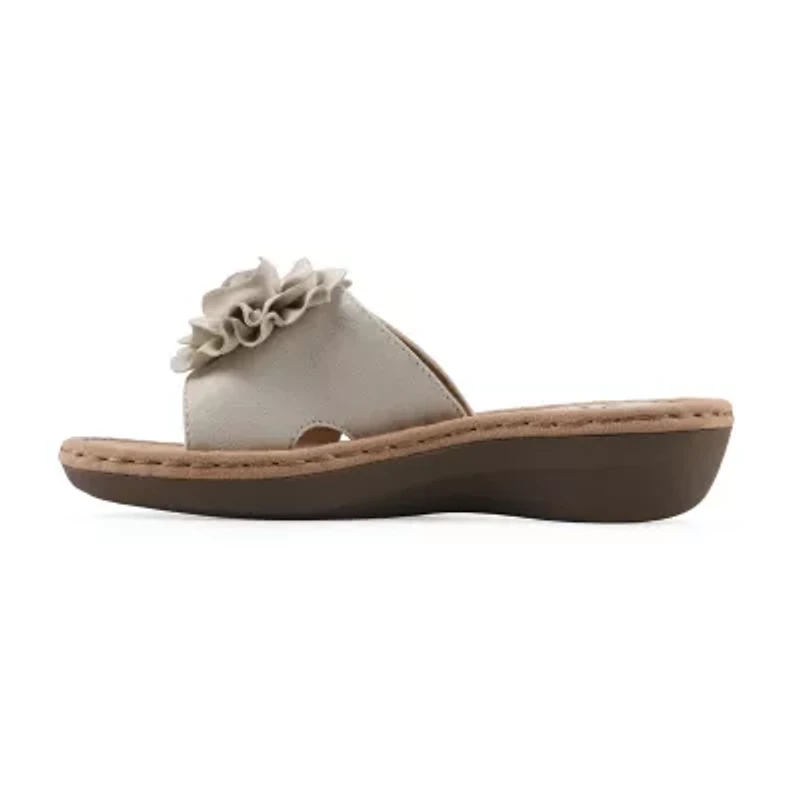 Cliffs By White Mountain Womens Casmyn Slide Sandals
