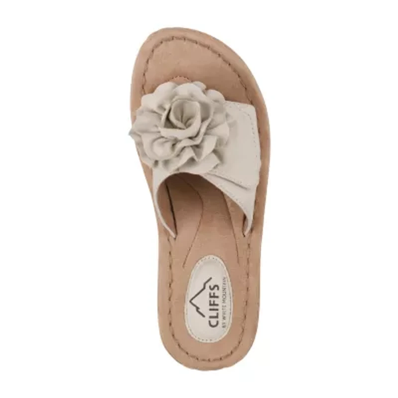 Cliffs By White Mountain Womens Casmyn Slide Sandals