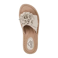 Cliffs By White Mountain Womens Casmyn Slide Sandals