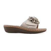 Cliffs By White Mountain Womens Casmyn Slide Sandals