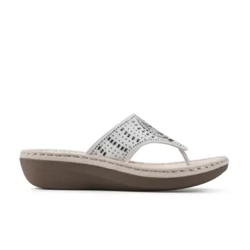Cliffs by White Mountain Womens Cienna Slide Sandals