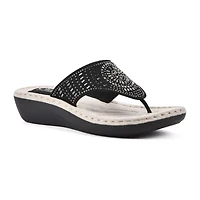 Cliffs by White Mountain Womens Cienna Slide Sandals