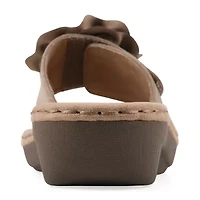 Cliffs By White Mountain Womens Casmyn Slide Sandals