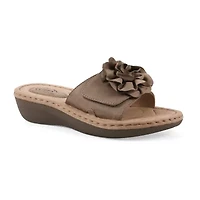 Cliffs By White Mountain Womens Casmyn Slide Sandals